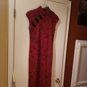 Jessica Howard Asian Inspired Embroidered Floral Dress